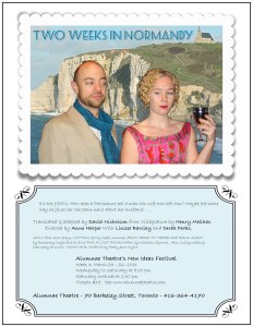 "David Nicholson" playwright translation adaptation theatre theater plays Toronto "Vice Versa" "Henri Meilhac" "New Ideas Festival" "Derek Perks" "Linzee Barclay" "Anne Harper"