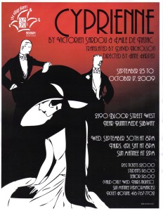 Cyprienne "Victorien Sardou" Divorcons "David Nicholson" translation "French comedy" "Village Players"