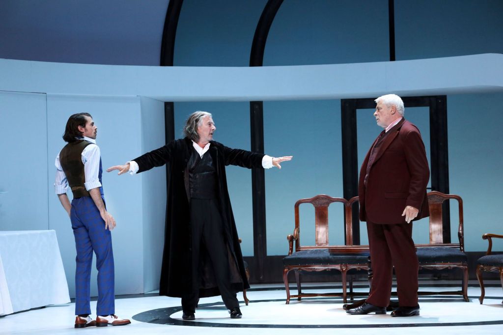 "David Nicholson" Theater theatre moliere Tartuffe Orgon, Damis, Tartuffe "Théâtre de la Porte Saint-Martin" Paris "Peter Stein"