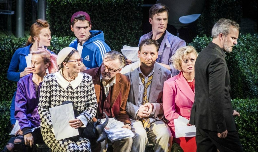 "Lietuvos nacionalinis dramos teatras" "Lithuanian National Drama Theater" Moliere Tartuffe Orgon, Elmire, Cleante, Pernelle, Mariane, Damis, Dorine, Valere